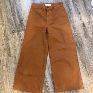 Madewell Emmett Wide Leg Crop Pants size 25